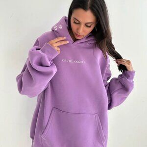 1987 Angel Number Hoodie Sz M in Trust Fund Purple